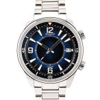 ジャガールクルト ポラリス デイト 腕時計 Q906868J  ブルー メンズ 中古A品