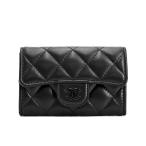  Chanel Classic заслонка футляр для карточек футляр для карточек AP0214 черный женский не использовался товар 