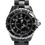 シャネル J12 38mm マドモアゼル 腕時計 H5242  ブラック メンズ 中古A品