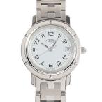 エルメス クリッパー 腕時計 CL4.210  ホワイト レディース 中古A品