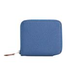 エルメス アザップコンパクトシルクイン ミディアムウォレット   ブルードブリュス ユニセックス D 2019年 中古A品