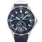 ユリスナルダン ダイバー クロノメーター 44M 腕時計 1183-170-3/93  ブルー メンズ 中古A品