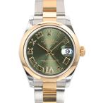 ロレックス デイトジャスト31 腕時計 278243/OYS ランダム品番 グリーン VIダイヤ ボーイズ 中古A品