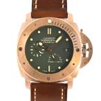 パネライ サブマーシブル 1950 ブロンゾ 腕時計 PAM00507 P番 グリーン メンズ 中古A品