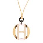 エルメス Hエキップ ネックレス   ベージュ/PK レディース  新品