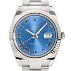 ロレックス デイトジャスト 腕時計 126334/OYS ランダム品番 ブルーローマン メンズ 中古A品
