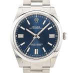 ロレックス オイスターパーペチュアル41 腕時計 124300 ランダム品番 ブルー メンズ 中古A品