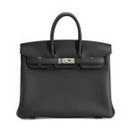 エルメス バーキン25 ハンドバッグ   ブラック レディース K 2025年 新品