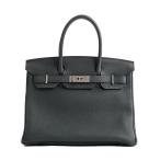 エルメス バーキン30 ハンドバッグ   ヴェールルソー レディース D 2019年 中古A品