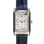 ジャガールクルト レベルソ デュエット 腕時計 Q2663413  ホワイトシェル レディース 中古A品