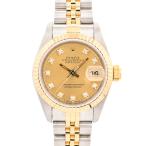 ロレックス デイトジャスト 腕時計 69173G S番 イエロー レディース 中古A品