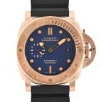 パネライ ルミノール サブマーシブル 1950 3DAYS ブロンゾ 腕時計 PAM00671 T番 ブルー メンズ 中古A品