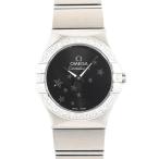 オメガ コンステレーション ブラッシュ 腕時計 123.15.24.60.01.001  ブラック レディース 中古SA品