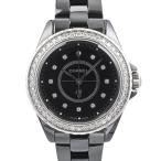 シャネル J12 33mm 腕時計 H6419  ブラック レディース 中古A品