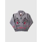 HOUSTON ヒューストン カウチン ニット セーター メンズ レディース COWICHAN SWEATER WOLF ウルフ 22235