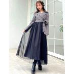 RESEXXY リゼクシー チュール ドッキング ロングコート レディース トレンチコート 大人 チュール 152450040301