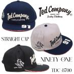 テッドマン キャップ TEDMAN 6方パネル ストレートキャップ 帽子 NINETY-ONE エフ商会 TDC-8700 新品