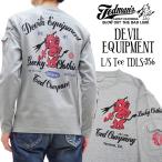 テッドマン 長袖Tシャツ TEDMAN ロンT DEVIL EQUIPMENT エフ商会 TDLS-356 アッシュ 新品