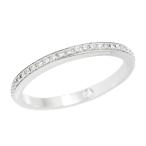 ショッピングブルガリ ブルガリ BVLGARI 750WG K18WG ホワイトゴールド ダイヤ ローマアモール ハーフエタニティリング サイズ52 レディース  3956