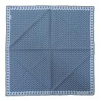  Hermes HERMES маленький Calle pocket square шарф черепаха шелк 100% темно-синий серия мужской женский 4375