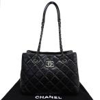 シャネル CHANEL チェーントート マトラッセ ココマーク レザー ブラック レディース 20番台 4659
