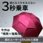 逆折りたたみ傘 NURASAN-JW 強風仕様 ヌラサン ジェイ ワンタッチ 自動開閉 日傘 UVカット 通勤 プレゼント 贈り物 ギフト