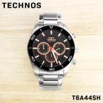 TECHNOS テクノス メンズ 男性 彼氏 アナログ 腕時計 クオーツ クロノグラフ ウォッチ T6A44SH ビジネス 誕生日 プレゼント ギフト