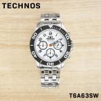 TECHNOS テクノス メンズ 男性 彼氏 アナログ 腕時計 クオーツ クロノグラフ ウォッチ T6A63SW ビジネス 誕生日 プレゼント ギフト