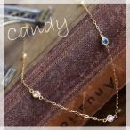 『Candy Necklace キャンディネックレス』１８金カラーストーンネックレス