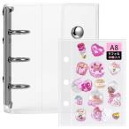 GOKEI наклейка . pra van прозрачный A8 размер Mini жнец -[ заправка ×20 листов ] PP сиденье карта карман блокнот pli. карта рукав ... жнец 