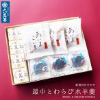 ショッピング和菓子 和菓子 ギフト 六萬石最中 わらび水羊羹 3種10個 もなか どら焼き こし餡 詰め合わせ 手土産 プレゼント お取寄せ 夏 わも10