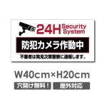 【防犯カメラ作動中】視線でドキ W400mm×H200mm 防犯カメラ看板 監視カメラ 作動中 監視中 24時間 録画中 屋外 camera-334