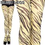 MusicLegs( музыка legs ) желтый Zebra принт ope-k трико / чулки ML676 зебра рисунок животное рисунок хлеб -тактный танцевальный костюм костюм 