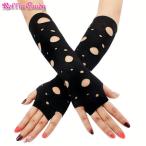  танцевальный костюм * stage костюм .! повреждение обработка дыра палец отсутствует перчатка перчатки чёрный черный палец нет перчатка гетры для рук Kids .. Live концерт 