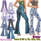  супер стрейч! общий рисунок flare pants ботинки cut bell низ высокий талия общий рисунок брюки . рука полька-дот Leopard Thai большой белый чёрный женский танцевальный костюм 