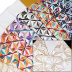 半襟 刺繍 半衿 振袖 成人式 麻の葉 幾何学 日本製 白 金 赤 橙 水色 紫 黒 金茶 藍 レディース 卒業式 袴 シルエリー s766 Si