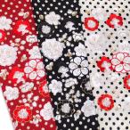 半襟 刺繍 半衿 振袖 成人式 水玉 梅尽くし 花 CHARA 日本製 白 赤 黒 レディース 卒業式 袴 フォーマル ちりめん 送料無料 t761