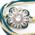 帯締め振袖成人式クリスタル吊四津組...