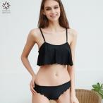  почтовая доставка возможно / купальный костюм одноцветный бикини ska LAP flair оборка flair 2 позиций комплект женский купальный костюм бассейн Night Pooh рубин chi модный накладка удален почтовый заказ женщина 
