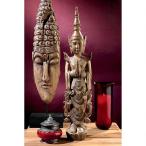 立っているタイ・テパノム菩薩像 彫像彫刻 オリエンタル 上座部仏教 出家 寺院 プレゼント贈り物 信仰 お祝い（輸入品