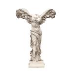 セール！即納！少し大きなサモトラケのニケ像古代ギリシャの勝利の女神大理石風塗装仕上げ高さ約38ｃｍ彫像輸入品