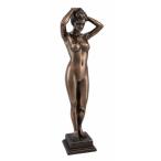 ショッピングNUDE セール！即納！西洋彫刻 ブロンズ風仕上げ 立っているヌードの女性像 彫像 エロティックアート/ コレクション(輸入品