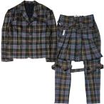 ショッピングused SEDITIONARIES ORIGINAL EXCLUSIVE COLLECTION 3 Buttons Bumfreezer Jacket & Bondage Trousers Set Up タータンチェック ボンテージ