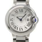 カルティエ CARTIER バロンブルーSM レディース クォーツ 腕時計 SS ホワイト文字盤 W69010Z4 中古 新入荷 CA0492