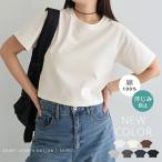 汗染み防止 ショート丈 半袖 Tシャツ レディース トップス カットソー 半袖Tシャツ 汗じみ 機能性 インナー 体型カバー 二の腕カバー コットン 無地 t05