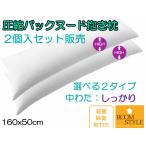 抱き枕 だきまくら 枕 中身 160×50 妊婦 ロング枕 等身大 本体 いびき防止の横寝用抱き枕 マタニティ 中わた量：しっかりタイプ 2個セット