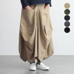 ショッピング体型カバー スカート  膝下 ロングスカート   変形 個性的 体型カバー コットン リネン  30代 40代 50代