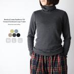 【Sale! 1320円→30%OFF!】カットソー レディース タートル 長袖 Ｔシャツ ロンＴ 無地 ひまわりオイル ポリエステル M L LL 裏起毛