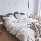 即納あり★【SD/D/Q】さくらんぼ柄 ナチュラル コットンベッドカバー 4点セット