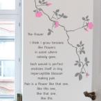 【春クーポン発行中】ウォールステッカー『ROSEY』（転写式）ウオールステッカー インテリアシール wallsticker ローズ　バラ　薔薇　北欧　カフェ D.I.Y リビン
